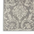 2' X 4' Gray Damask Power Loom Area Rug